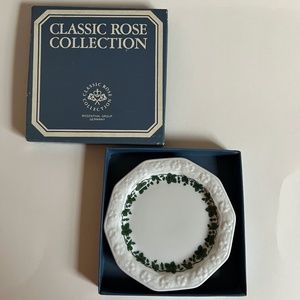 Vtg Rosenthal Classic Rose Porcelain Jewelry/Trinket Dish, Gooseberry Pattern